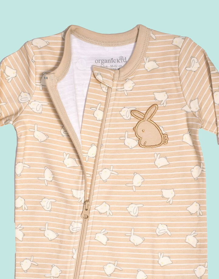 Bunny Unisex Organic Cotton Babygrow