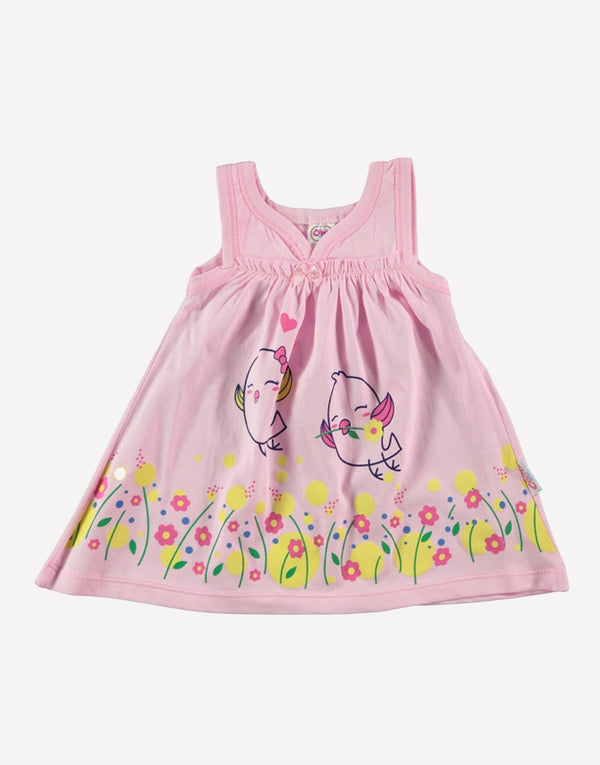 Chicks pink summer dress, front