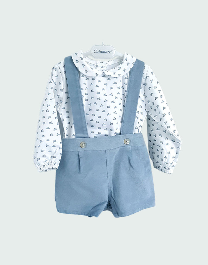 Frankie shirt and jam pants set, front