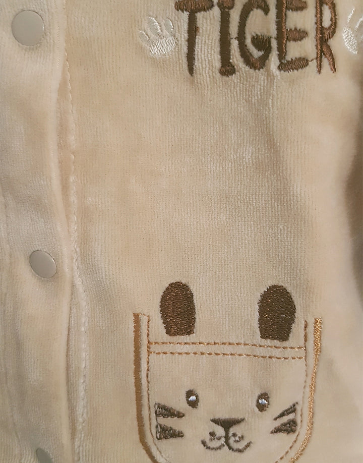 Little tiger unisex velour outfit set, detail