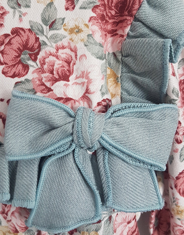 Mila floral dress and bloomers set, detail