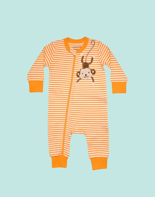 Jungle Organic cotton unisex zippy babygrow