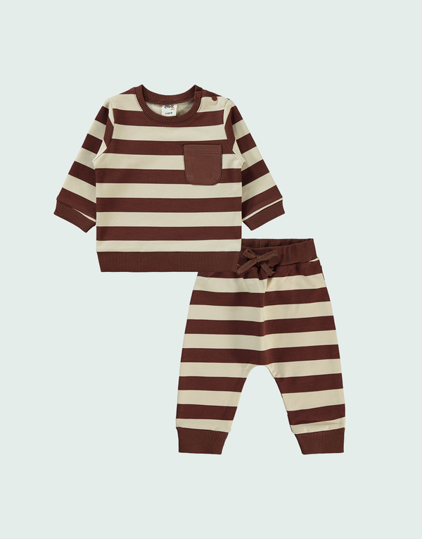 Stripes Unisex Sweatshirt and Jogger Lounge set