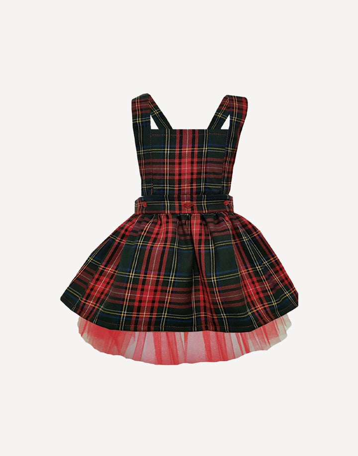 Tartan dress set, front